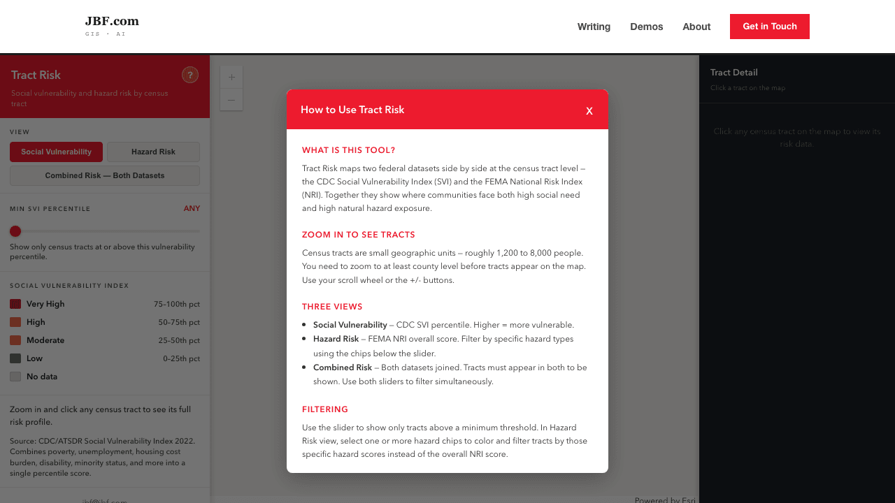 Screenshot of Client-Side Join Across Two Federal Datasets